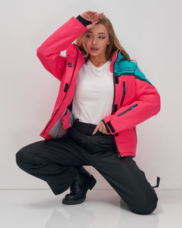 Горнолыжный костюм женский зимний розового цвета 02390R - Mtforce фото 11