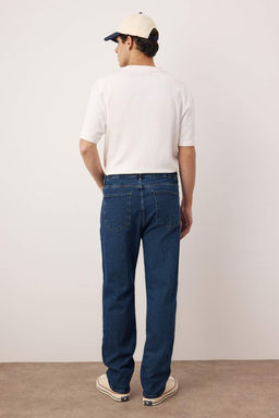Lacivert Baggy/90s Straight Fit Jeans Bol Kot Pantolon TMNSS24JE00012