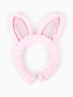 Ободок для волос детский «Пушистый зайка», цвет розовый