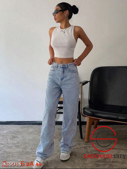 Джинсы с высокой посадкой