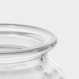 Банка для сыпучих Доляна Голубки, 500 мл, 11?17 см, с керамической крышкой, стекло, прозрачная