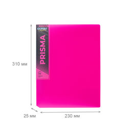 Expert Complete PRISMA NEON Папка на 2 О-кольцах A4 700 мкм 25 мм эффект 3D 4 шт. d - 20 мм розовый EC211300013