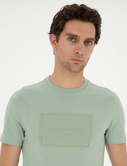 Haki Slim Fit Bisiklet Yaka T-shirt