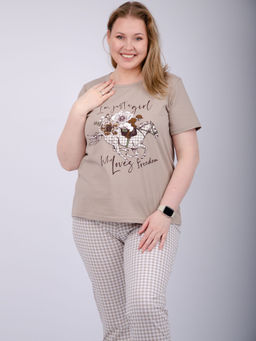 Пижама "Вивианна 2" брюки, трикотаж