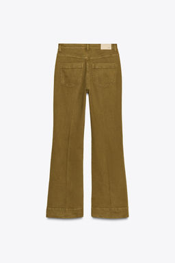 Z1975 HIGH-WAIST JEANS WITH PATCH POCKETS - Zara фото 7