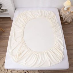 Комплект постельного белья Однотонный Сатин на резинке CSR037 180*200*35;160*200*35 Евро 4 Наволочки