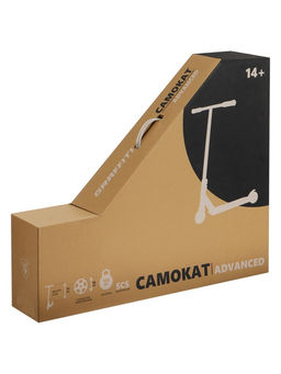 Самокат трюковой GRAFFITI Advanced 24, колёса PU 100 мм, SCS компрессия, ABEC 9 Chrome, чёрный