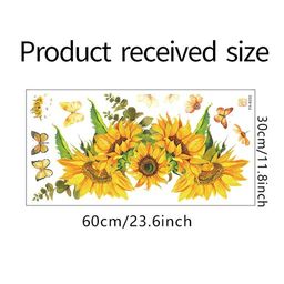 Наклейка многоразовая интерьерная Подсолнухи (2535) - Мой органайзер фото 7