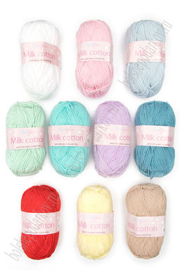 Пряжа Milk cotton 50 гр (10 шт) SF-7848, микс - Больше подарков фото 2