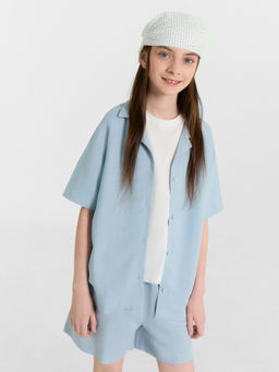 Шорты для девочек голубые