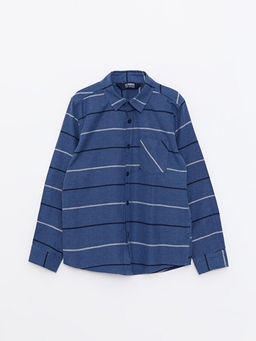 ?izgili Uzun Kollu Erkek ?ocuk G?mlek