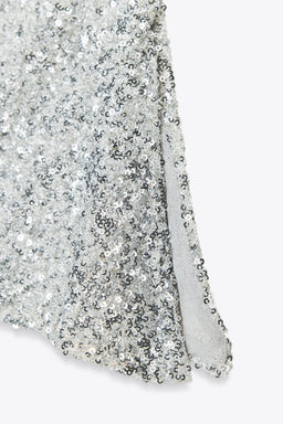 SEQUINNED BANDEAU TOP - Zara фото 9