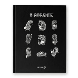 Светоч Бизнес-блокнот, матовая ламинация + выборочный лак, ( лицензия ), ББ102 A5+ 80 л. 22 шт. клетка В моменте (Ёжик в тумане) 01165