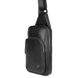 Мужская кожаная сумка-слинг - Barcelo biagi фото 2