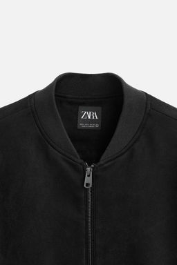 FAUX SUEDE BOMBER JACKET - Zara фото 33
