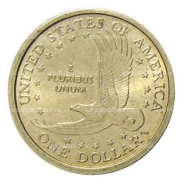 1 доллар 2000 года P США Сакагавея  Парящий Орел