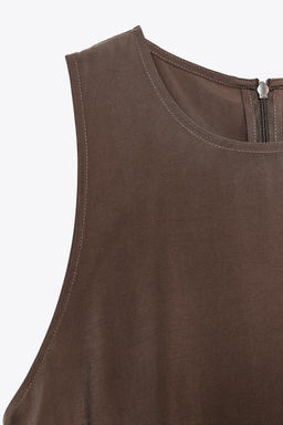 FLOWING VOLUMINOUS MIDI DRESS - Zara фото 9