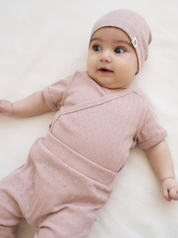 Ползунки Пудра из ажурного хлопка 0+ - Bungly фото 2