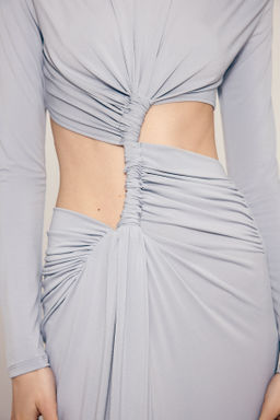 Vestido cut-out drapeado - H&m фото 2