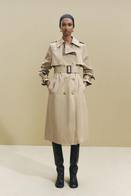 ZW COLLECTION WATER-REPELLENT TRENCH COAT
