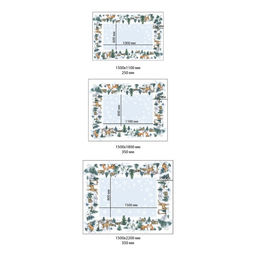 Скатерть новогодняя «Этель» Forest animals, скатерть 150×220 ±3 см с ГМВО, 100% хлопок, саржа 190 г/м²