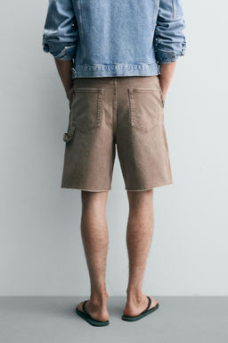 BERMUDA RELAXED FIT BOLSILLO CARPINTERO / Negro - Zara фото 3