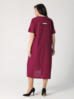 25205 Платье т.фуксия