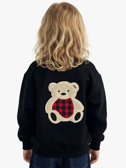 Свитшот с аппликацией 22-0533 черный|красный - Mini maxi фото 23