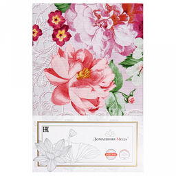 "Летний букет" Шторы для кухни, 2шт 148х160см, на шторной ленте, хлопок "Комфорт" 171г/м2, "Домашняя мода" (Россия)