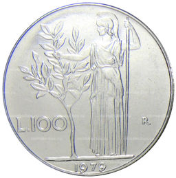 Монета 100 лир 1979 года Италия