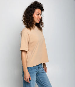 Футболка #КТ1031 (1), бежевый
