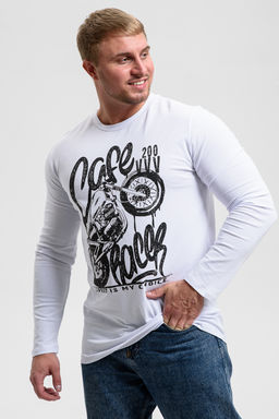 8534 Футболка с длинным рукавом мужская