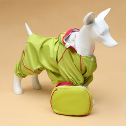 Комбинезон для собак, демисезонный с сумкой, размер S (ДС 25, Ог 33, ОШ 23 см), салатовый - Simaland фото 19