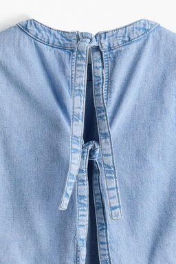 Top denim con espalda descubierta - H&m фото 5