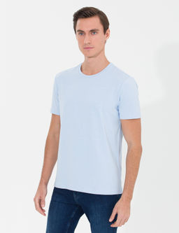 Голубая облегающая футболка - Cacharel фото 2