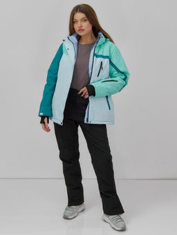 Горнолыжный костюм женский зимний голубого цвета 016Gl - Chunmai фото 17