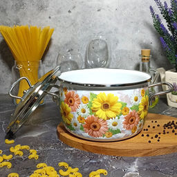 Кастрюля 3.0л сф. Фернанда/Fernanda 1SС185S белосн.