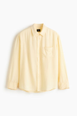 Camisa en mezcla de lino Relaxed Fit