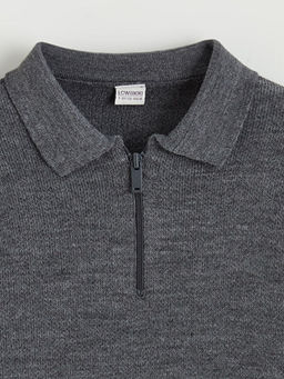 Polo Yaka Erkek ?ocuk Triko Kazak