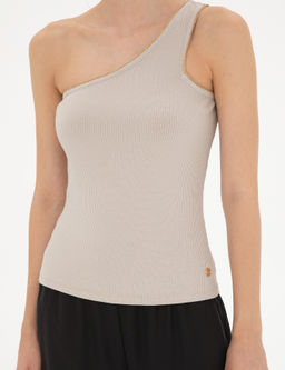 Bej Ex. Slim Tek Omuz Ti__rt