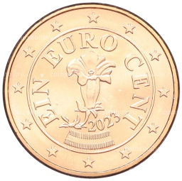 1 евроцент 2023 года Австрия