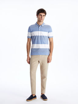 Polo Yaka K?sa Kollu Renk Bloklu Pike Erkek Ti??rt