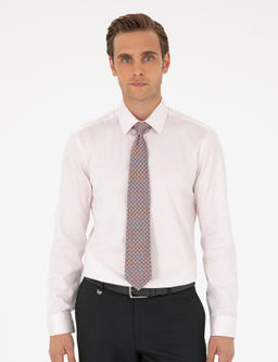 A__k Pembe Slim Fit Uzun Kollu Basic G_mlek