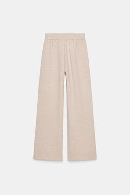 PANTAL?N FELPA WIDE LEG / Beige vigor? - Zara фото 5