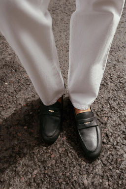LEATHER PENNY LOAFERS - Zara фото 17