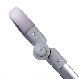 Коляская кукольная металлическая, с корзиной и козырьком, цвет серо-розовая