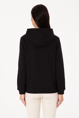 Kad_n Siyah Kap__onlu Basic Sweatshirt - U.s. polo assn фото 5