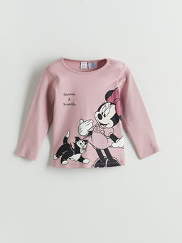 Minnie Mouse Bask?l? K?z Bebek Ti??rt ve Tayt 2li