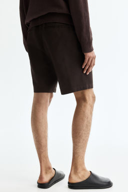 Pantal?n corto en mezcla de lino Relaxed Fit - H&m фото 6