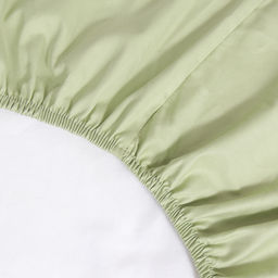 Простыня на резинке LoveLife Young grass 160*200+25 см, сатин, 125г/м? фото 3